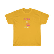 Load image into Gallery viewer, JESUS IS KING Tee (Pink)