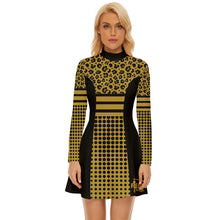 Load image into Gallery viewer, Long Sleeve Leopard Dress