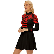 Load image into Gallery viewer, Long Sleeve Sporty Red Dress