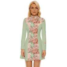 Load image into Gallery viewer, Ava Long Sleeve Velour Longline Dress