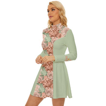 Load image into Gallery viewer, Ava Long Sleeve Velour Longline Dress