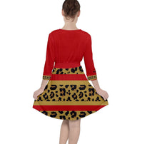 Load image into Gallery viewer, Jessica Quarter Sleeve Ruffle Waist Dress