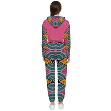 Load image into Gallery viewer, Cropped Zip Up Lounge Set