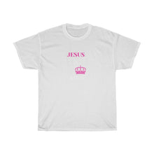 Load image into Gallery viewer, JESUS IS KING Tee (Pink)