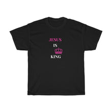 Load image into Gallery viewer, JESUS IS KING Tee (Pink)