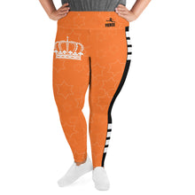 Load image into Gallery viewer, JESUS IS KING Orange Plus Size Leggings
