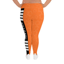 Load image into Gallery viewer, JESUS IS KING Orange Plus Size Leggings