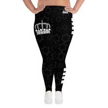 Load image into Gallery viewer, JESUS IS KING Black Plus Size Leggings