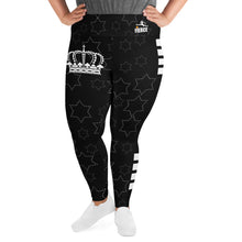 Load image into Gallery viewer, JESUS IS KING Black Plus Size Leggings