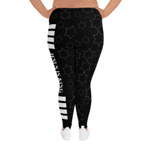 Load image into Gallery viewer, JESUS IS KING Black Plus Size Leggings