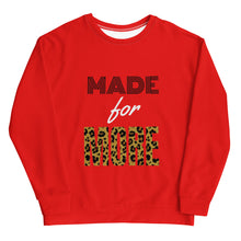 Load image into Gallery viewer, Made For More Red Leopard Sweatshirt
