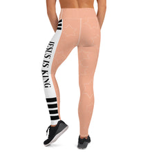 Load image into Gallery viewer, JESUS IS KINGS Coral Leggings