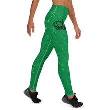 Load image into Gallery viewer, JESUS IS KING Green Leggings