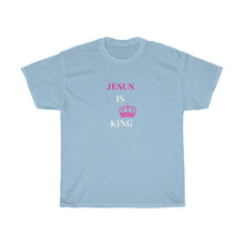 Load image into Gallery viewer, JESUS IS KING Tee (Pink)