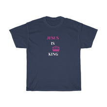 Load image into Gallery viewer, JESUS IS KING Tee (Pink)