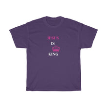 Load image into Gallery viewer, JESUS IS KING Tee (Pink)