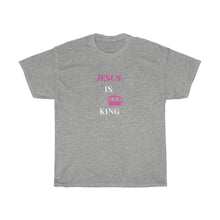 Load image into Gallery viewer, JESUS IS KING Tee (Pink)