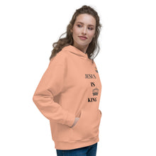 Load image into Gallery viewer, JESUS IS KING Pink Hoodie