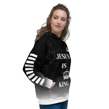 Load image into Gallery viewer, JESUS IS KING Black Hoodie