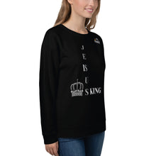 Load image into Gallery viewer, JESUS IS KING BLACK Sweatshirt