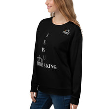 Load image into Gallery viewer, JESUS IS KING BLACK Sweatshirt