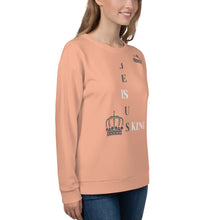 Load image into Gallery viewer, JESUS IS KING Pink Sweatshirt