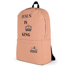 Load image into Gallery viewer, JESUS IS KING Pink Backpack