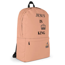 Load image into Gallery viewer, JESUS IS KING Pink Backpack