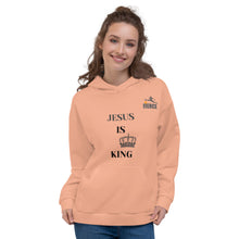 Load image into Gallery viewer, JESUS IS KING Pink Hoodie