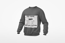 Load image into Gallery viewer, Jer 29:11 Unisex Sweatshirt
