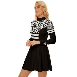 Long Sleeve White Sporty Dress