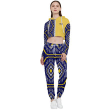 Load image into Gallery viewer, Cropped Zip Up Lounge Set
