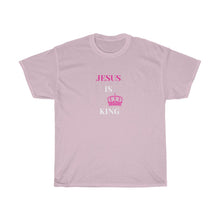 Load image into Gallery viewer, JESUS IS KING Tee (Pink)
