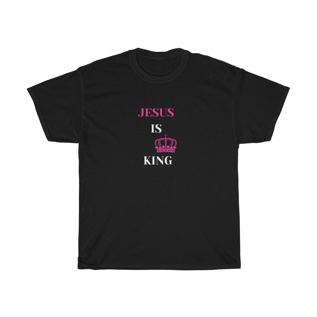JESUS IS KING Tee (Pink)