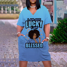 Load image into Gallery viewer, V-Neck Casual Dresses Knee-Len
