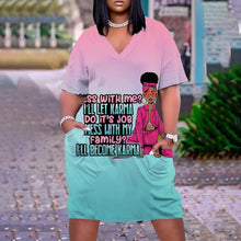 Load image into Gallery viewer, V-Neck Casual Dresses Knee-Len
