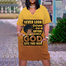 Load image into Gallery viewer, V-Neck Casual Dresses Knee-Len
