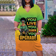 Load image into Gallery viewer, V-Neck Casual Dresses Knee-Len
