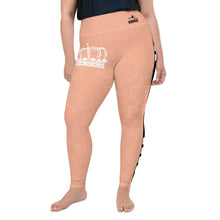 Load image into Gallery viewer, JESUS IS KING Plus Size Coral Leggings
