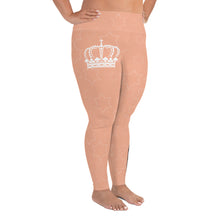 Load image into Gallery viewer, JESUS IS KING Plus Size Coral Leggings
