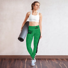 Load image into Gallery viewer, JESUS IS KING Green Leggings
