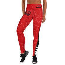 Load image into Gallery viewer, JESUS IS KING Red Leggings

