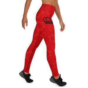 JESUS IS KING Red Leggings