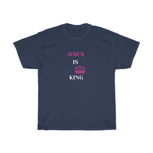 JESUS IS KING Tee (Pink)